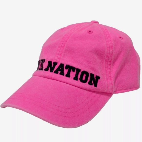 VS Pink Nation Logo Baseball Hat Hot Pink - Picture 4 of 4